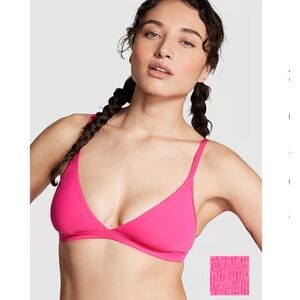 Pink by Victoria’s Secret Enchanted Pink Triangle Bralette